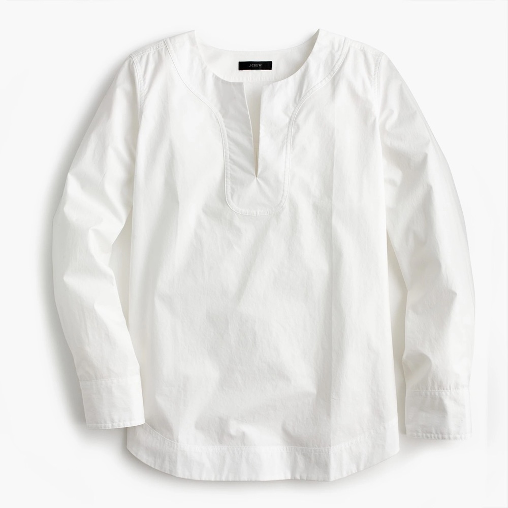 NWT J.Crew Tunic in Cotton Poplin